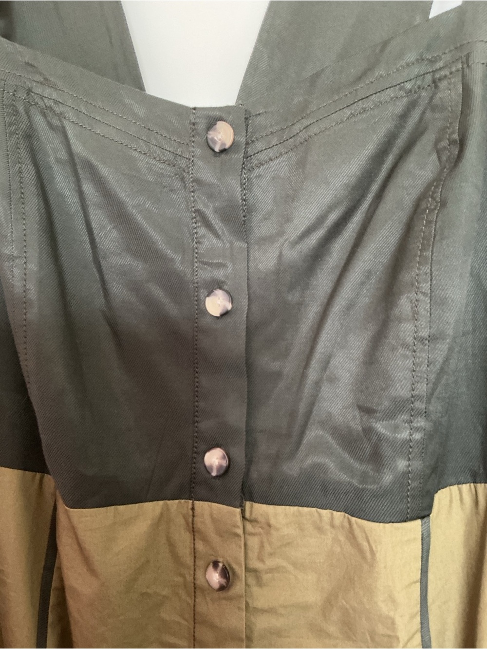 Anthropologie Olive Two-Tone Stylish Dress Plus Size 24 NWT - Picture 5 of 5